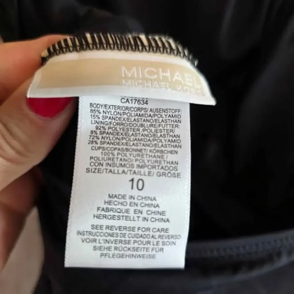 Michael kors swimsuit size 10 black